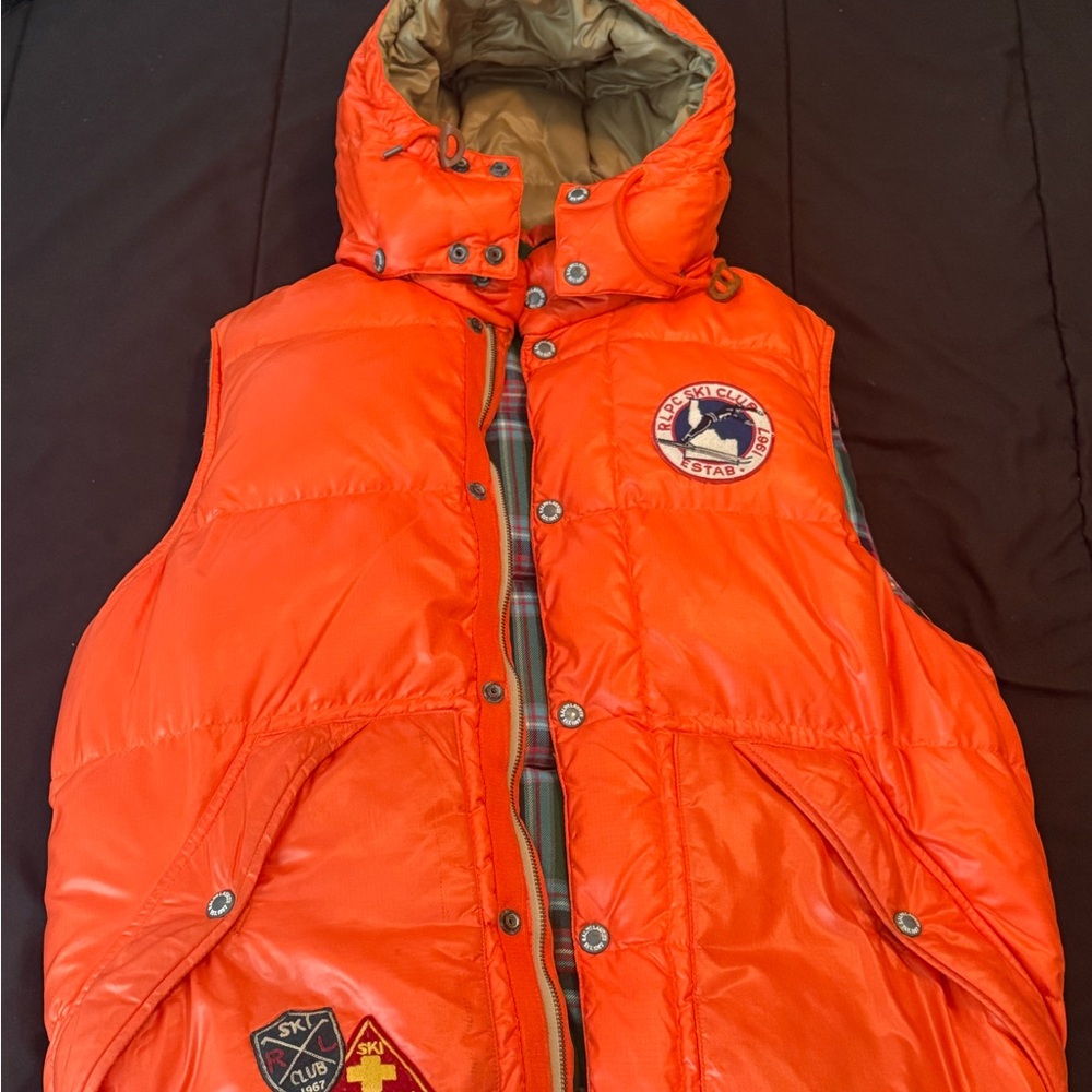 Ralph Lauren Orange Puffer Vest